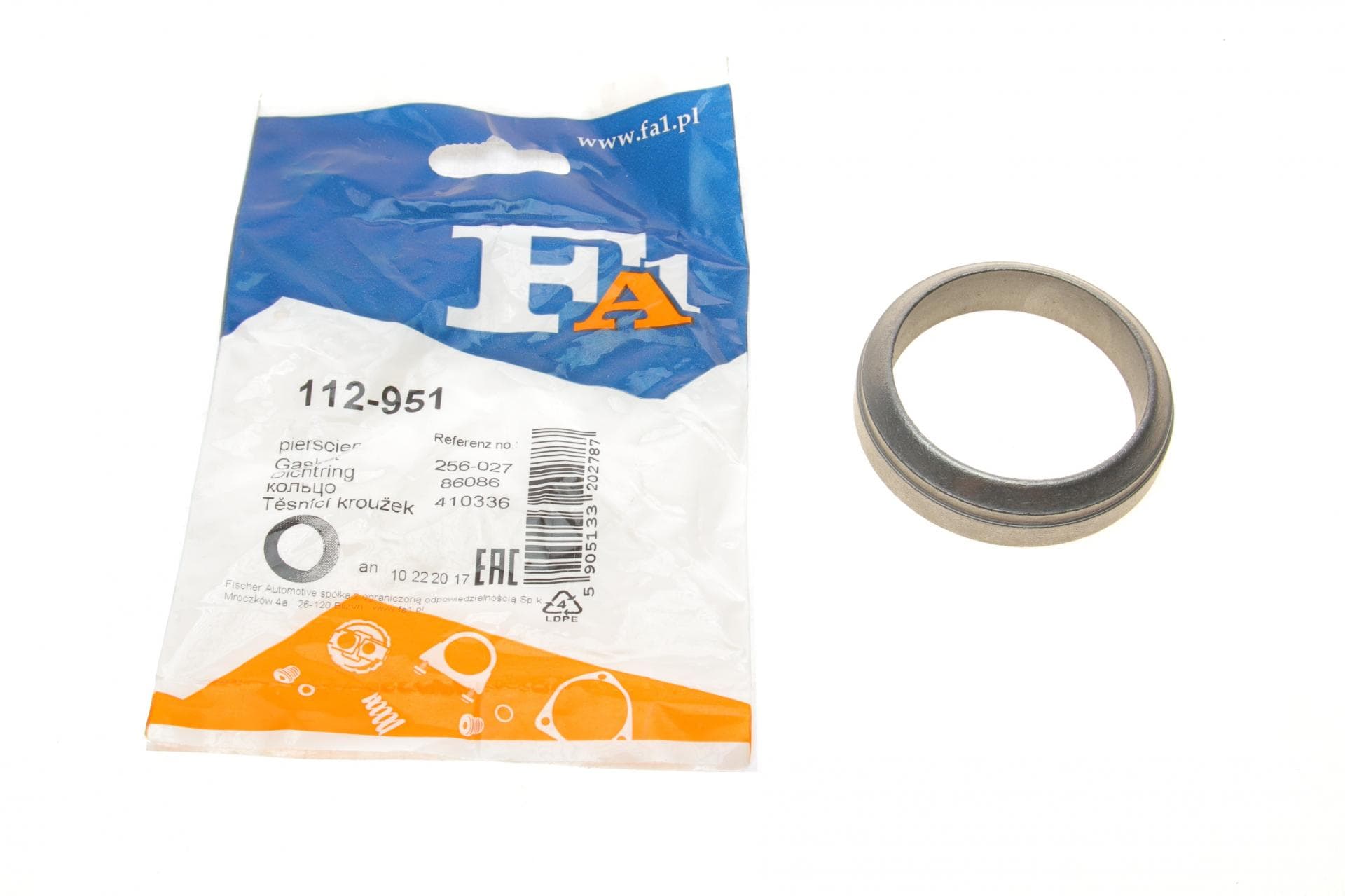 Прокладка труби вихлопної Audi 100/80/90/A6 -97 (51x65x15) (кільце)