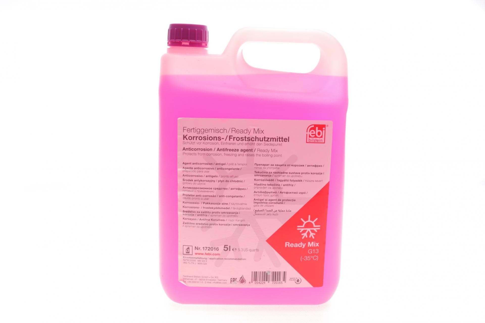 Антифриз (фіолетовий) Readymix G13 (-35°C готовий до застосування) (5 л)