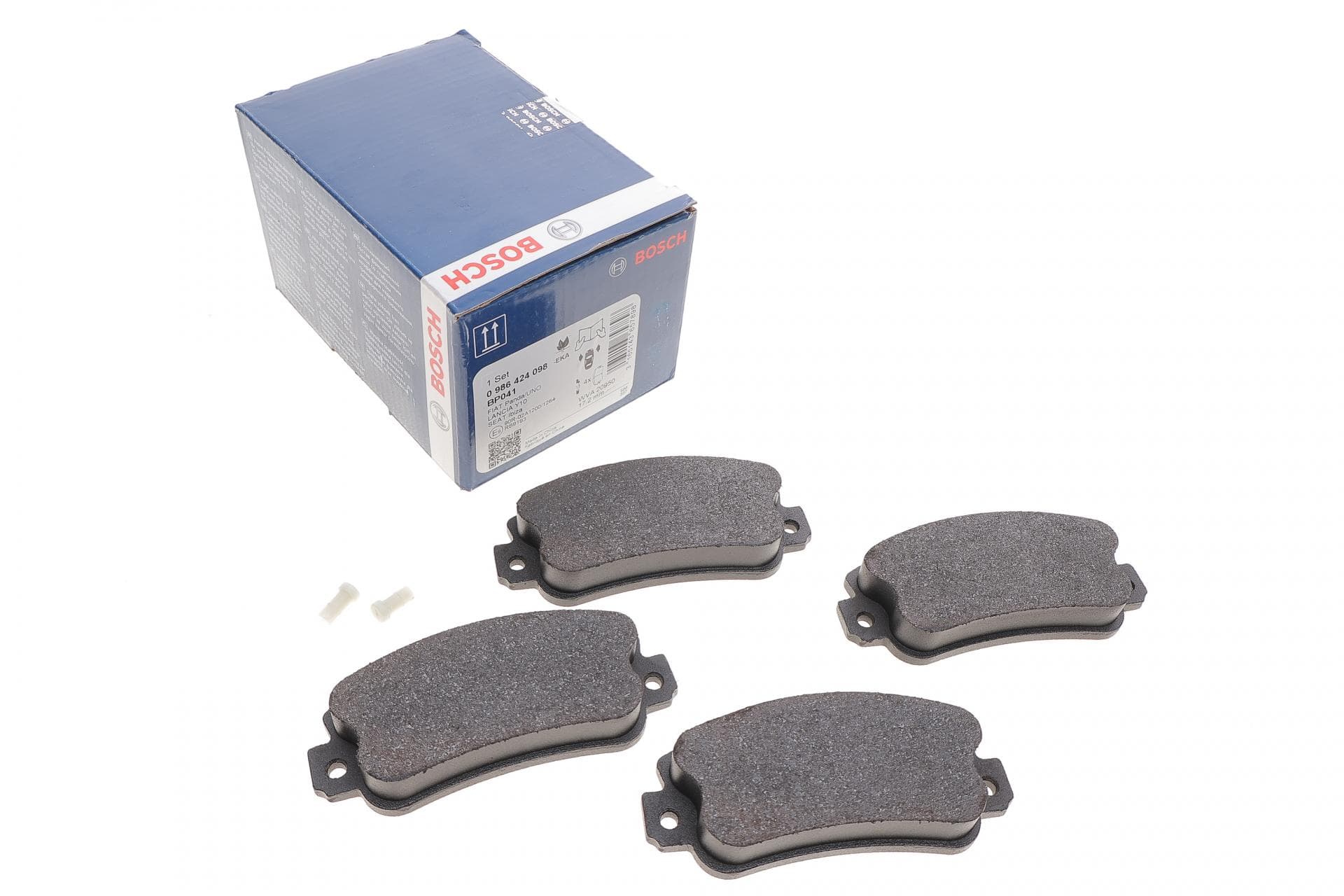 Колодки гальмівні (передні) Fiat Panda/Regata/Seat Ibiza/Terra 81-04 (Bosch)
