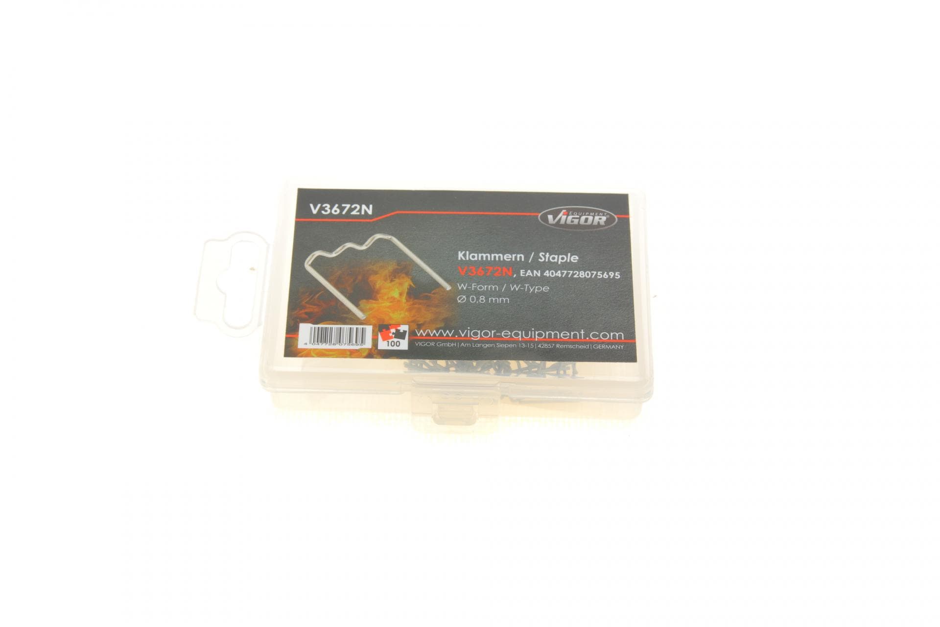 Скоба W-профіль Ø0,8 mm 100 од.