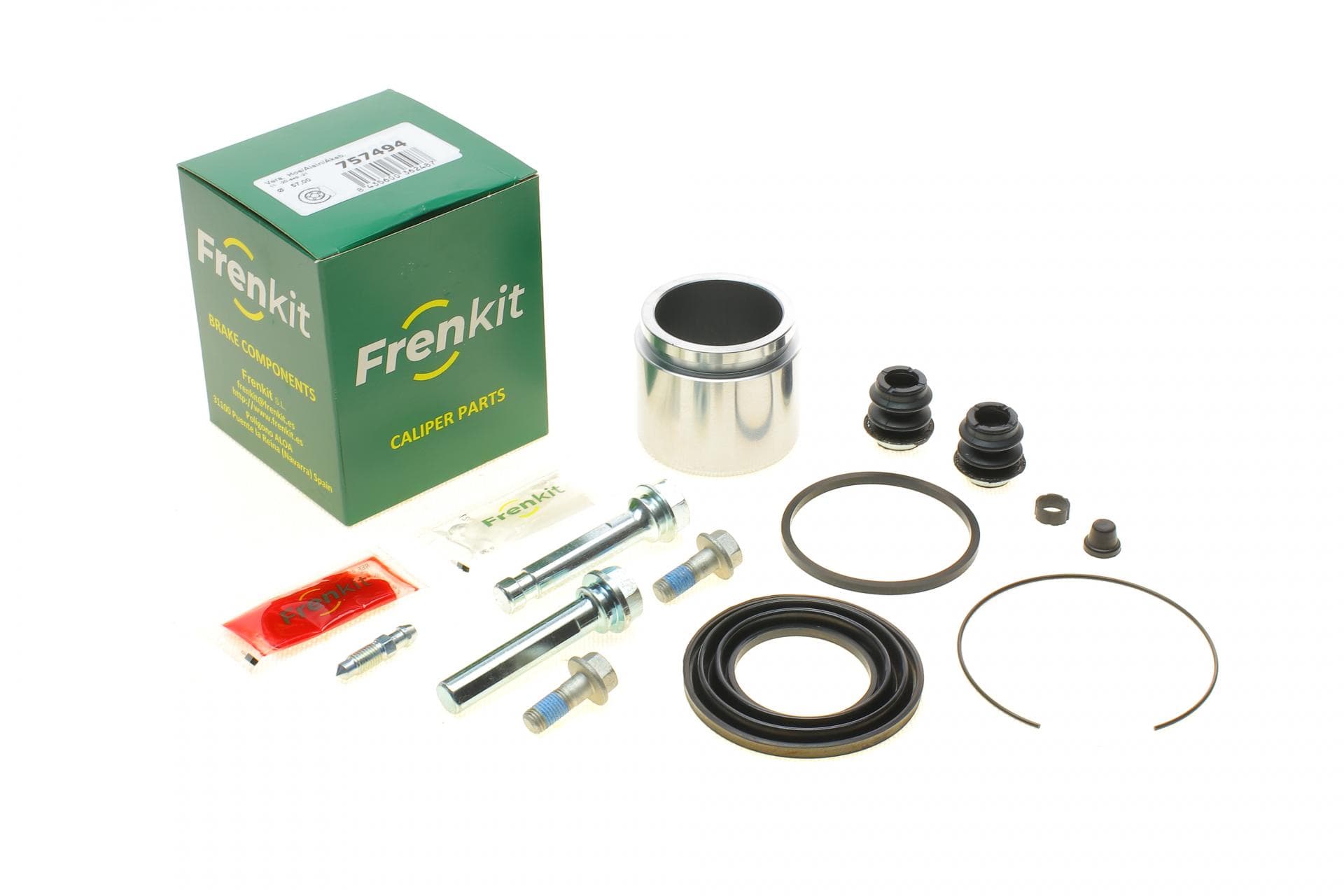 Ремкомплект супорта (переднього) Toyota Camry 91-96 (d=57mm)(Akebono)(+ поршен/направляюча)