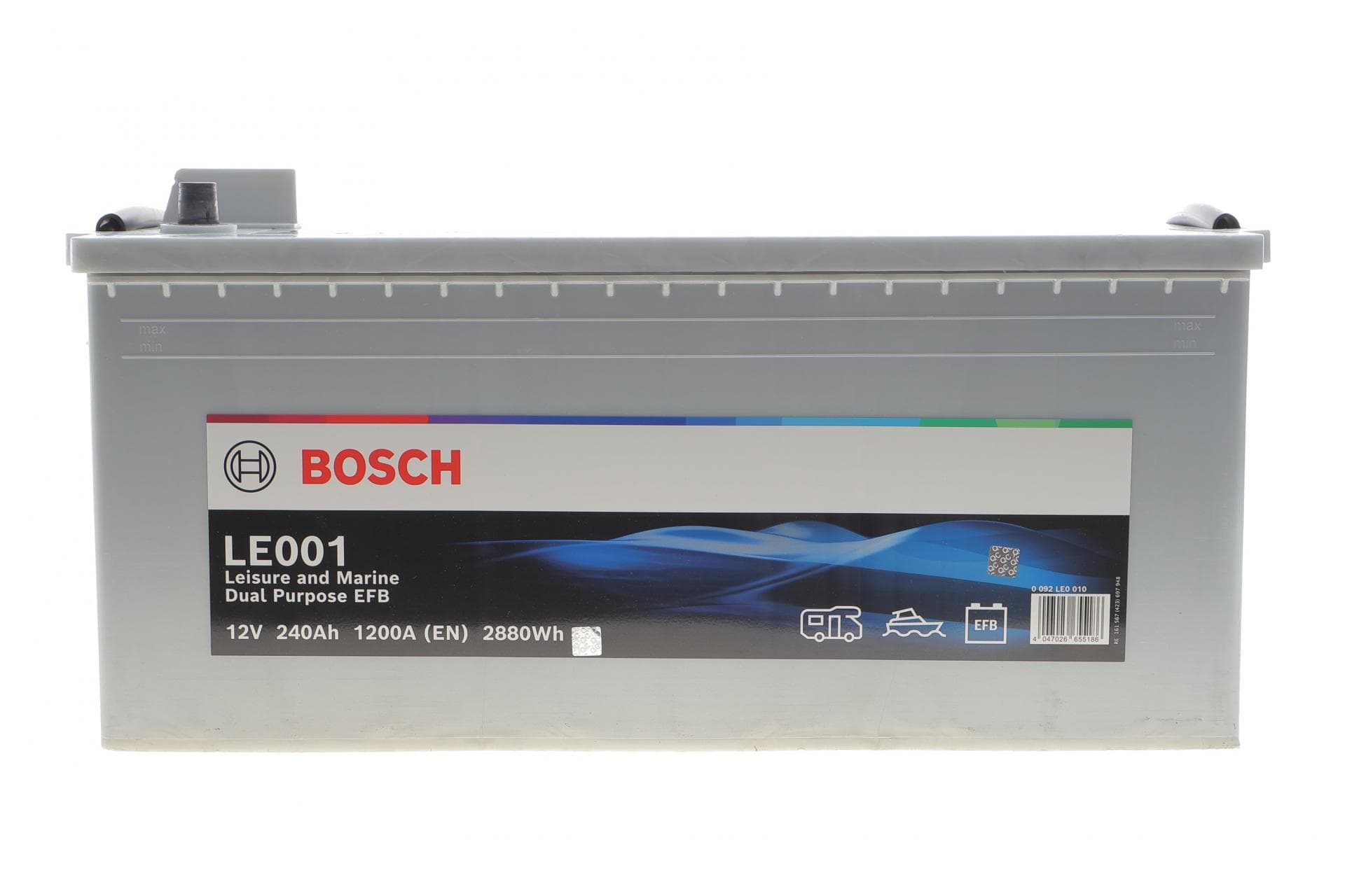 Акумуляторна батарея 240Ah/1200A (518x274x242/+L/B0) Dual Purpose EFB (Водний транспорт/Кемпінг)