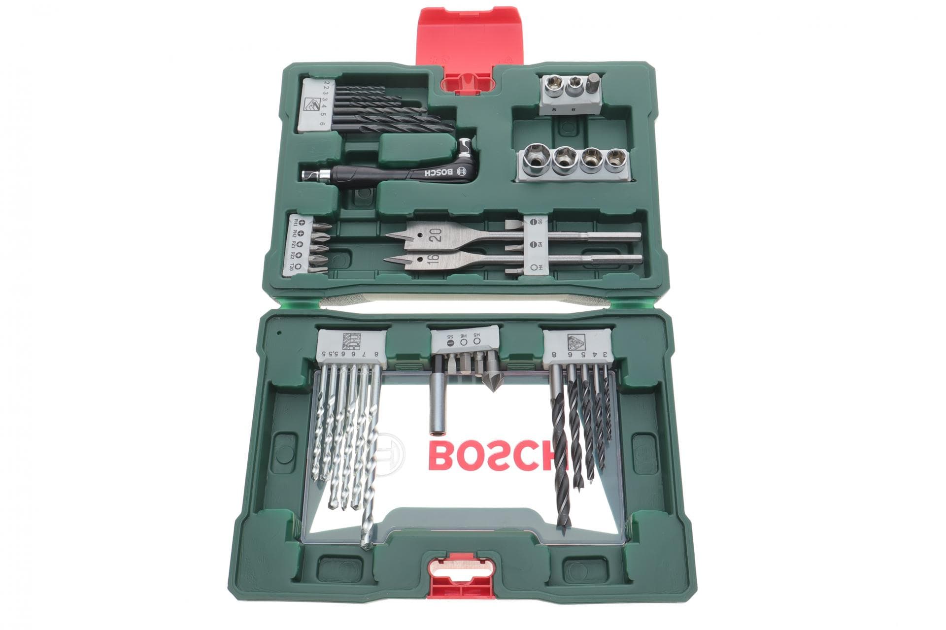 Набір свердл та біт Bosch V-Line Ø2-10 мм 41 од. (шуруповерт кутовий в комплекті)