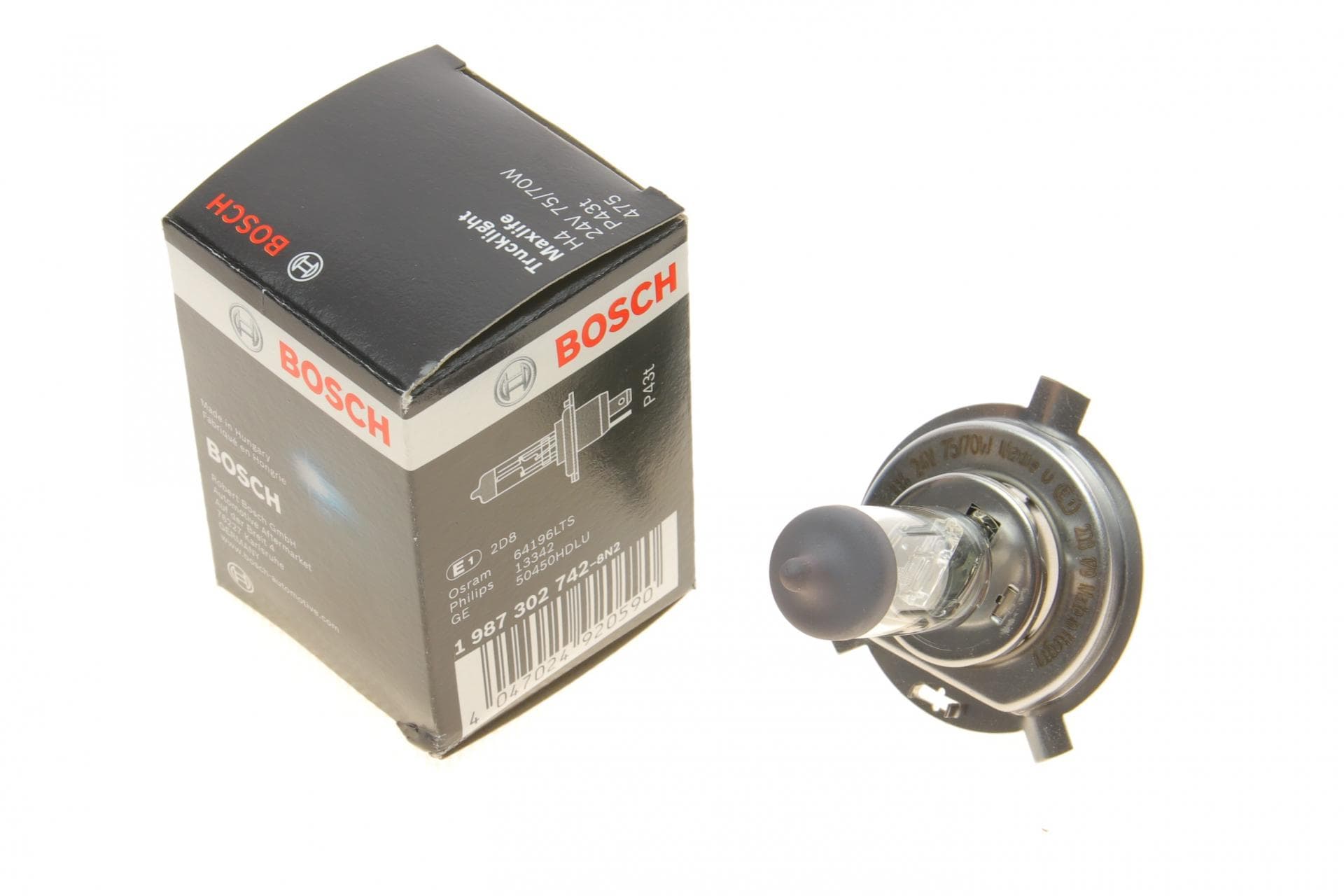 Автолампа H4 24V 75/70W P43t Trucklight Maxlife