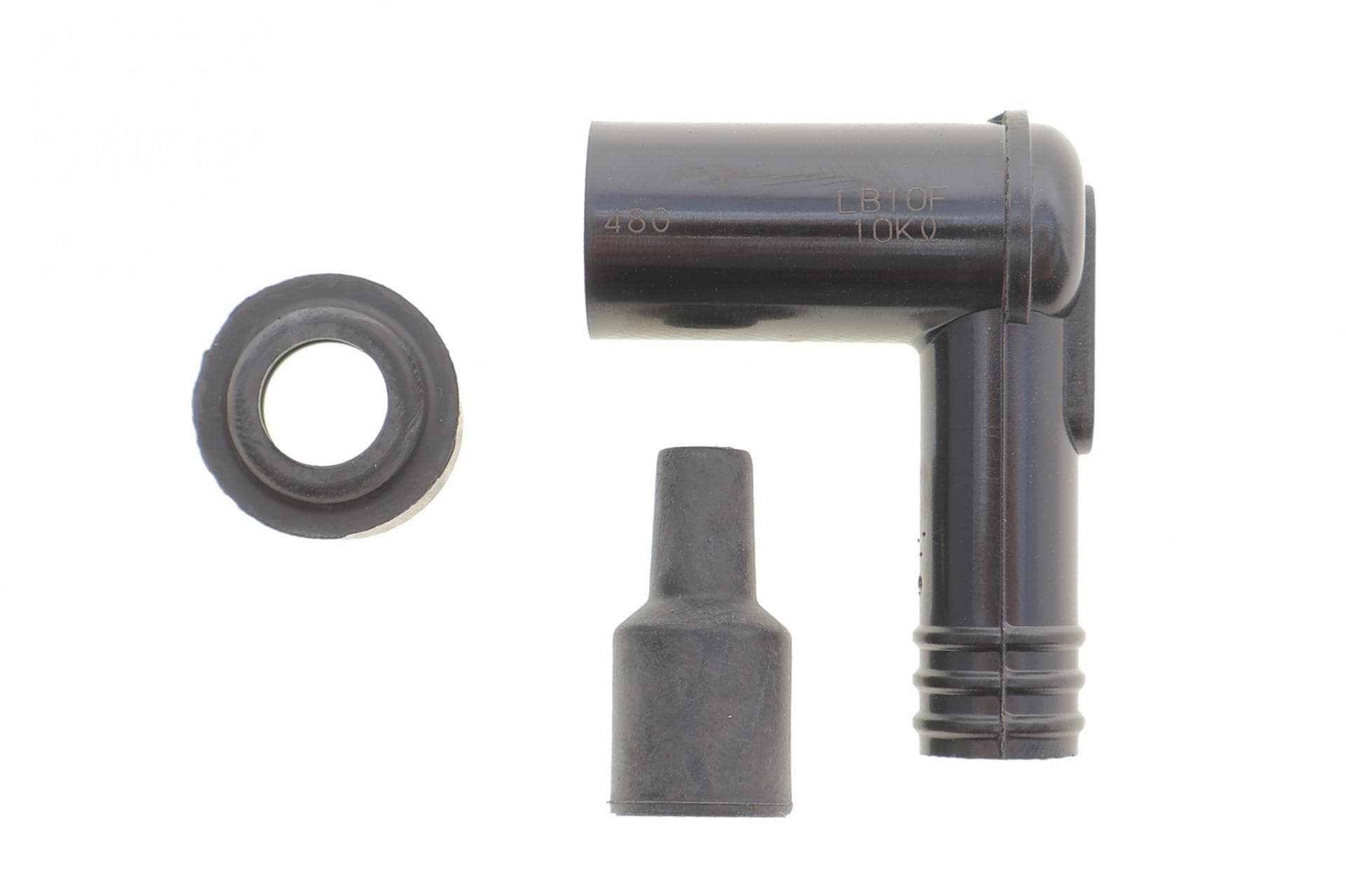 Наконечник свічки запалювання (чорний) (90°/14mm) (LB10F)