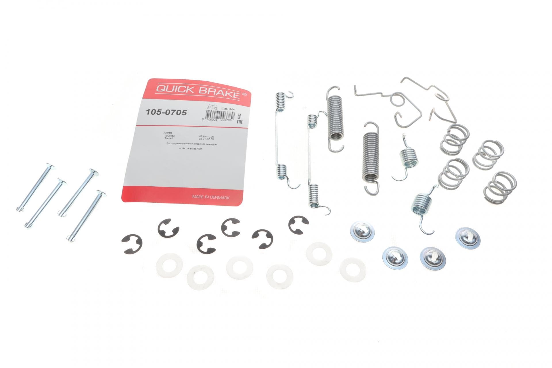 Комплект пружинок колодок ручника Ford Transit 80-120 91-00 (254x50)