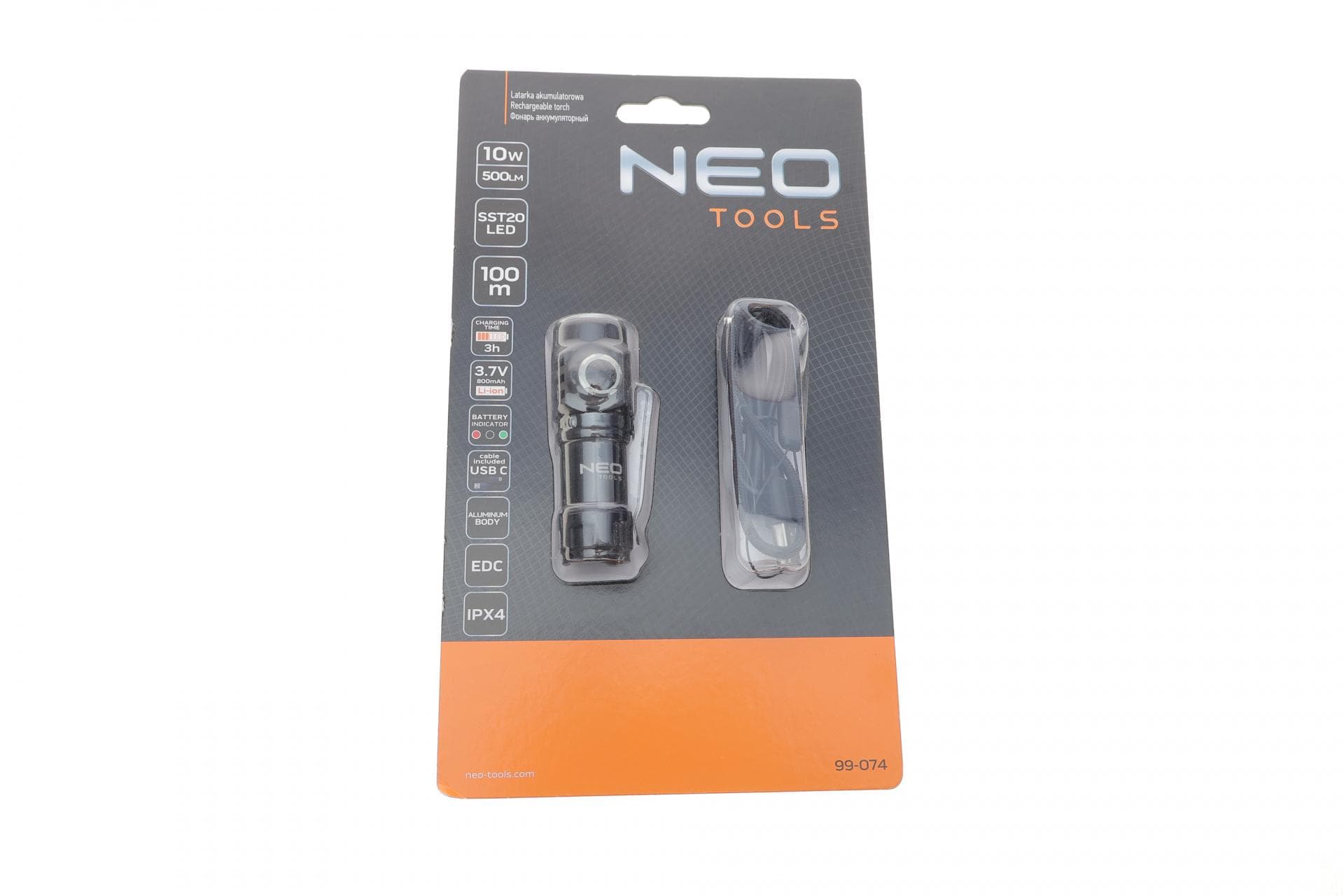 Ліхтарик акумуляторний  C 500 lm SST20 LED (USB)