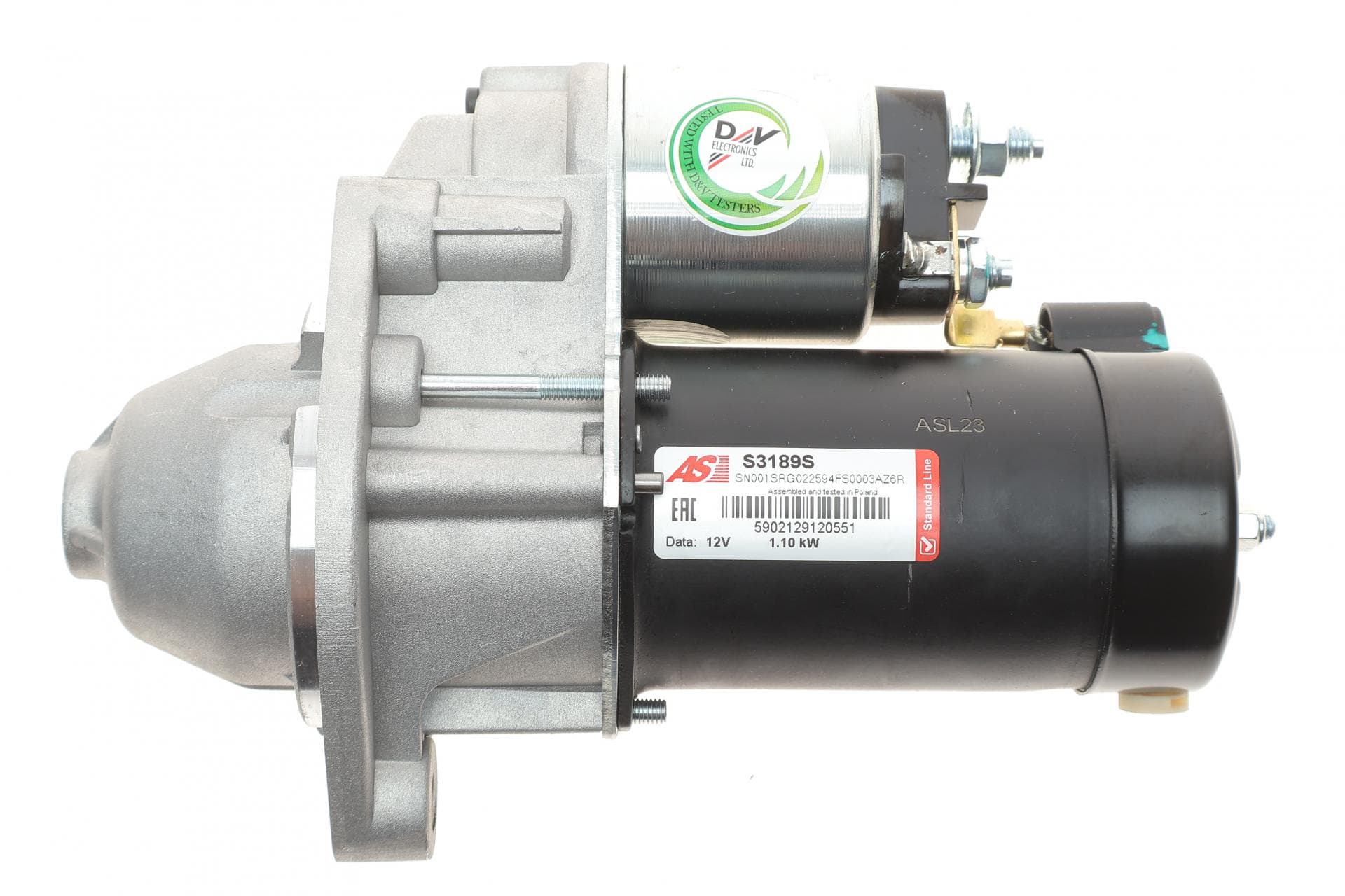 Стартер VW Passat 1.6-2.0 96-05 (12V/1.1 kw) (z=9)