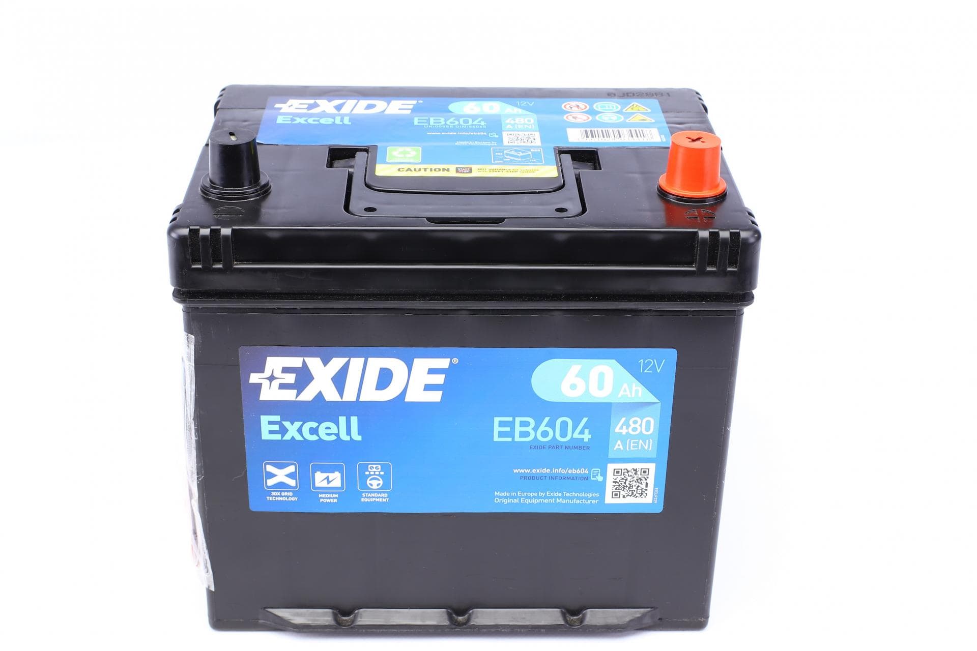 Акумуляторна батарея 60Ah/480A (230x173x222/+R/B01) Excell Азія