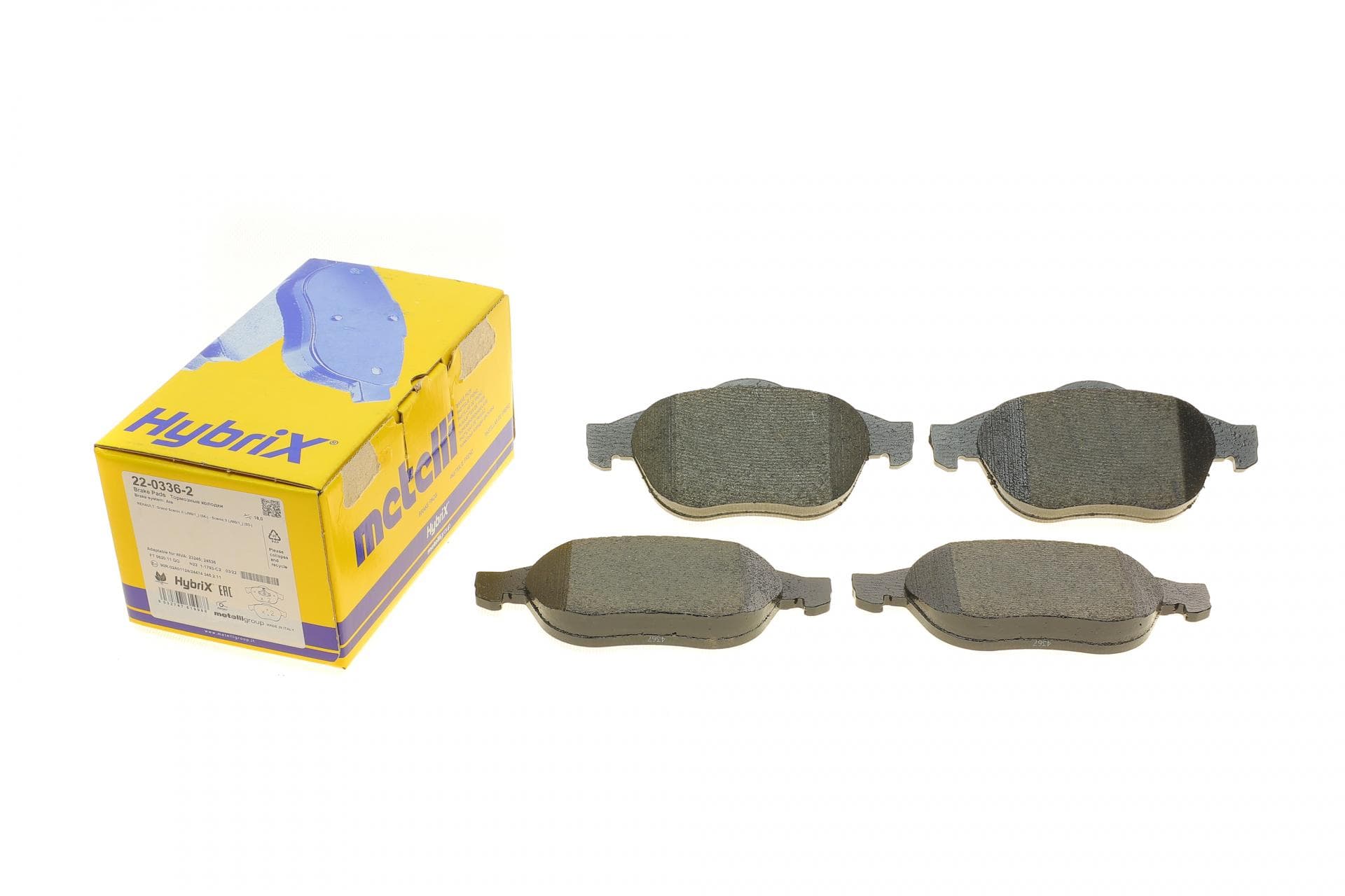 Колодки гальмівні (передні) Renault Megane II 04-09/Scenic II/III/Grand Scenic II/III 03-