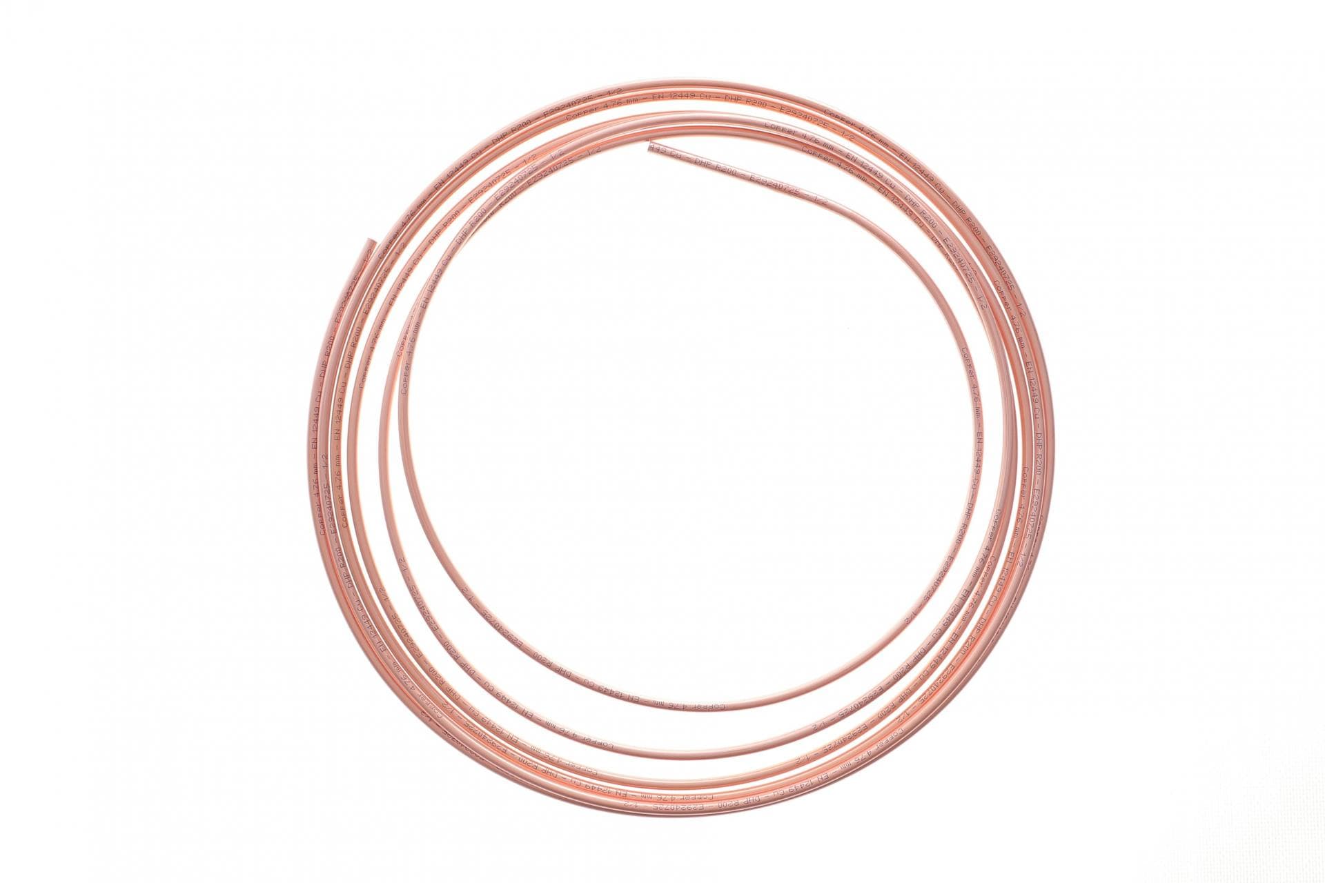 Трубка гальмівна 5.00m (3/16'') Copper/мідна