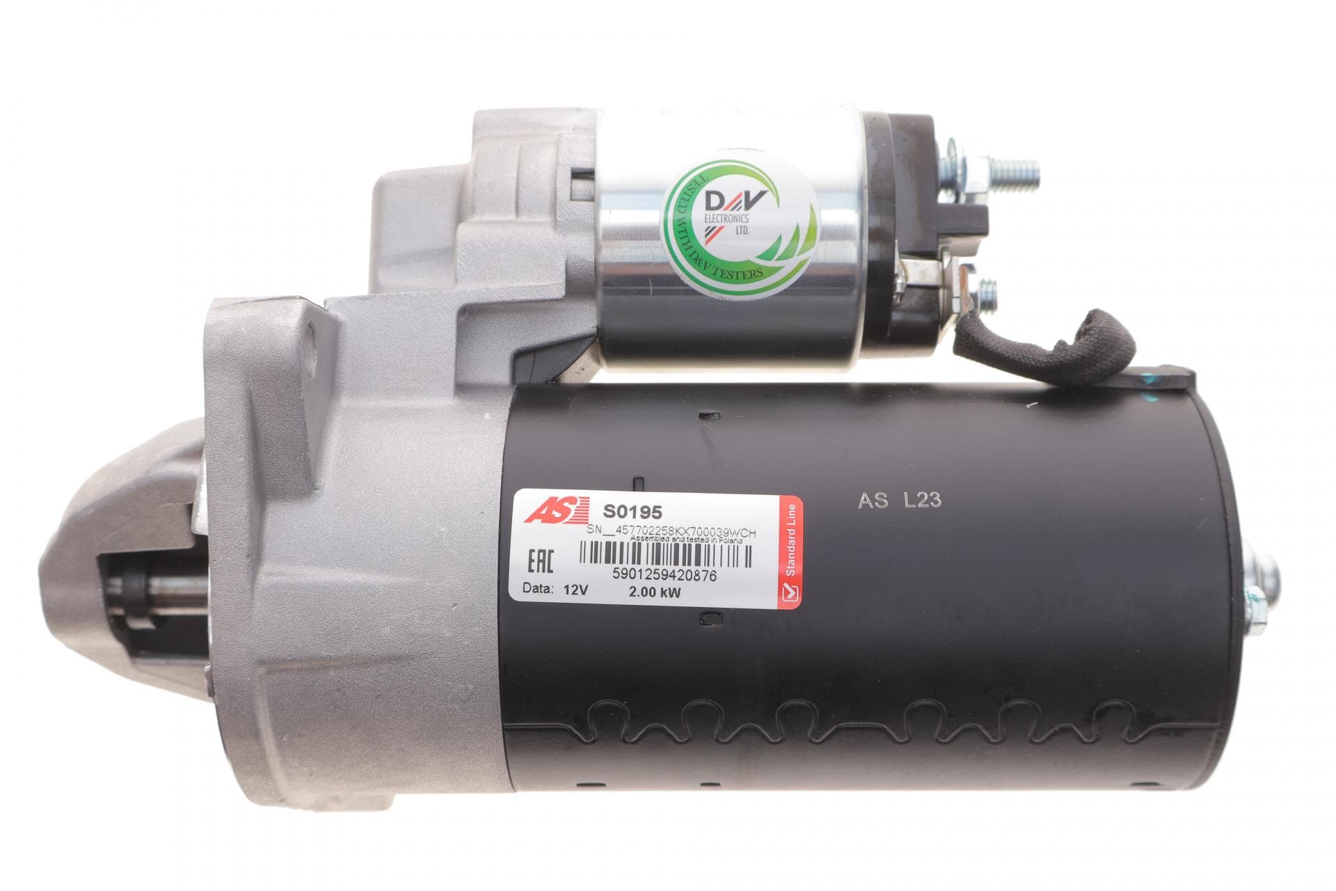Стартер Fiat Doblo 1.3-1.9 JTD01-/Suzuki SX4 1.9 DDiS 06- (2kw) (z=9)