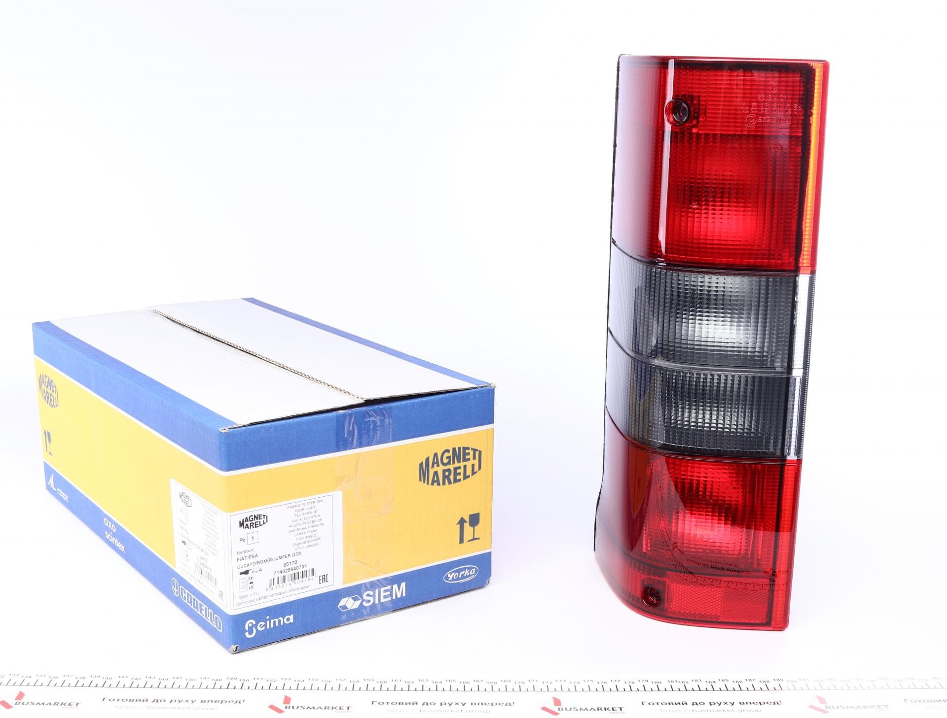 Ліхтар задній Fiat Ducato/Citroen Jumper 94-02 (L) (08170)