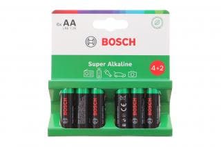 Батарейки Bosch Super Alkaline AA (LR6) 1.5V / LR6SA6B/00 (к-кт 6 шт)