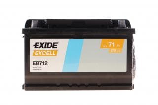 Акумуляторна батарея 71Ah/670A (278x175x175/+R/B13) Excell