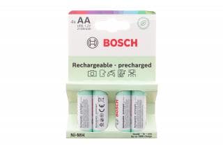 Батарейки акумуляторні Bosch Rechargeable Ni-MH AA (HR6) (1.2V/2100 mAh) HR6B4P2100/00 (к-кт 4шт)