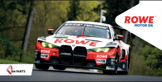 Банер ROWE та BM Parts 2000х1000мм (фото спорткару спереду)