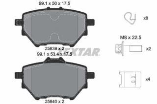 Колодки гальмівні (задні) Citroen C4 Grand Picasso/Peugeot 308 II 13- (Bosch) Q+
