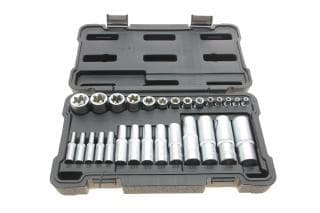 Набір головок E-профілем 1/4", 3/8", 1/2" E4-24 28 од.