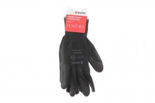 Рукавиці з поліуретановим покриттям (XXL) Black PU RED LINE