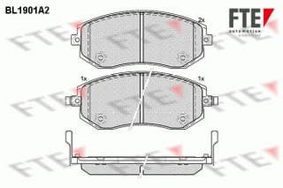 Колодки гальмівні (передні) Subaru Forester/Legacy/Outback 2.0-3.0 98-