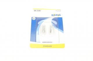 Автолампа W3W 12V 3W W2.1x9.5d (габарит, щиток приладів) (без цоколя) (блістер/к-кт 2шт)