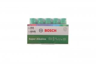 Батарейки Bosch Super Alkaline AA (LR6) 10 шт + AAA (LR03) 6шт/ 1.5V (LR6+LR03) (к-кт 16 шт)