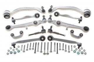 Комплект важелів підвіски (передньої) Audi A4 94-00/A6 97-05/VW Passat B5 00-05 (тонкий палец d=16mm/повний)