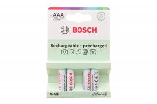 Батарейки акумуляторні Bosch Rechargeable Ni-MH AAA (HR03) (1.2V/700 mAh) HR03B4P700/00 (к-кт 4шт)