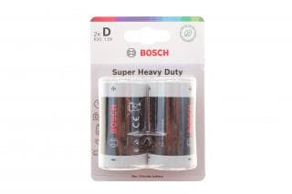Батарейки Bosch Super Heavy Duty D (R20) (1.5V) R20SHD2B/00 (к-кт 2шт)