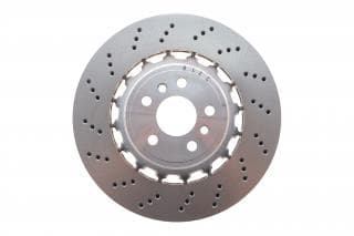 Диск гальмівний (задній) BMW X3 (FG01/F97) 19-/X4 (G02/F98) 3.0 M (S58) 19-(370x24) (L) (з покрит.) (вентил.) (з отворами)