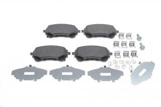 Колодки гальмівні (передні) Toyota Corolla 1.6VVTi/1.8VVTi Hybrid 19- (з аксесуарами)