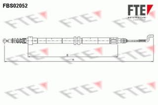 Трос ручника (задній) VW T4 97-03 (935/716mm)