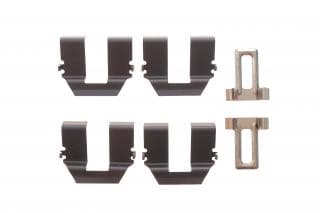 Планка супорта (заднього) прижимна (к-кт) VW T4 90-03 (Lucas) (з датчиком витрати колодок)