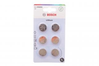 Батарейки Bosch Lithium CR2032 (3V/220 mAh) CR2032B1/00 1 шт. (к-кт 6 шт)