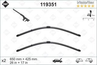 Щітки склоочисника (650/425мм) BMW 6 (F12/F13/F06 GC) 10-