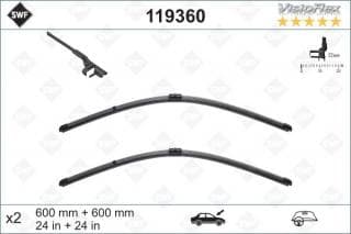 Щітки склоочисника (600/600мм) VW T5