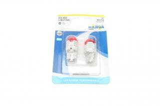 Автолампа W21/5W 12V 21/5W W3x16q (LED) (червона) (к-кт 2шт.)