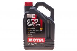 Олива 5W20 6100 Save-lite (4L) (FORD M2C 930A/FORD M2C 945A/GM dexos1/GM 6094M) 108030 заміна на 842150