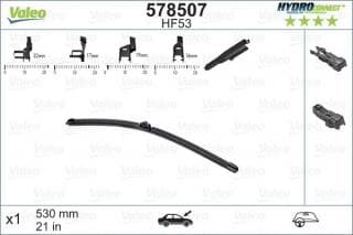 Щітка склоочисника (530mm) Audi A6/VW Passat/Golf IV 97-
