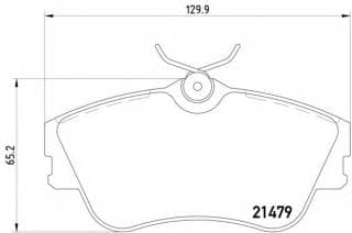 Колодки гальмівні (передні) VW T4 R15 (Lucas)