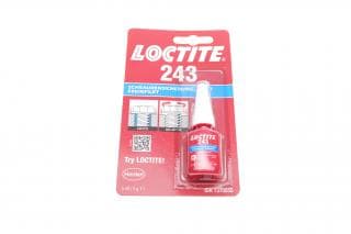 Фіксатор різьби LOCTITE 243 (синій) 5 мл (середньої фіксації), макс. діаметр різьби М36
