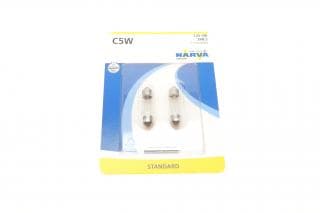 Автолампа C5W 12V 5W SV8.5 (11x35mm) (блістер/к-кт 2шт)