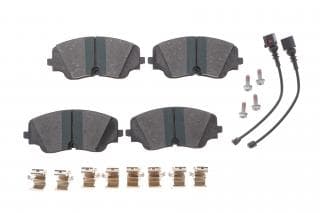 Колодки гальмівні (передні) VW Golf VIII/Tiguan 20- (+датчик/пружинки/болти)
