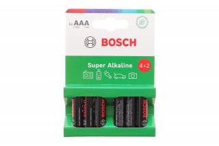 Батарейки Bosch Super Alkaline AAA (LR03) (1.5V) LR03SA6B/00 (к-кт 6 шт)
