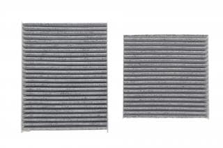 Фільтр салону Citroen C3 09-/C4 Cactus/Peugeot 2008 13-/207 06-15/208 12- (к-кт 2шт.) (вугільний)