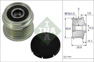 Шків генератора VW Passat B5 1.6/1.8/1.8T 97-05 більше не постачається виробником