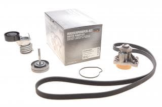 Комплект ременя генератора + помпа VW Skoda Rapid/ Roomster/VW Polo 1.2 06- (6PK1873) (+AC)