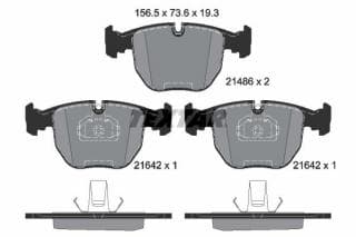 Колодки гальмівні (передні) BMW 5 (E39)/7 (E38)/X5 (E53) 94-07 (Teves) Q+