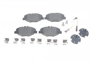 Колодки гальмівні (передні) MB E-class (W211) 02-09 (Bosch) Q+ (з датчиками)